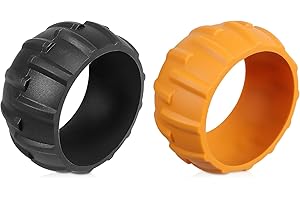 ZHSX Protector de Rueda para Worx Landroid Tiene una Potente Función de Ajuste de Perfil y es Compatible con Los Modelos de Ruedas M500, M500 plus, M700, M700 Plus y S300 - Negro/Naranja