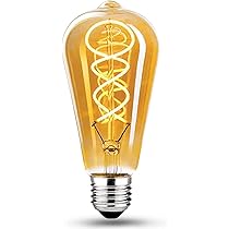 GBLY LED Glühbirne E27 Vintage Lampe: G125 Retro Edison Glühlampe Groß Dekorative Globelampen 4W