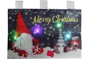 Russo Tessuti Copriforno Natalizio Natale Inverno con Luci LED Varie Fantasie-Variante 8