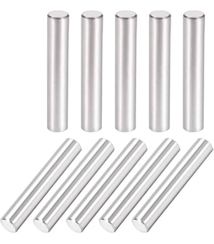 2 Stück Innensechskant-Bits, 10mm Breite, 65mm Länge | Magnetisch Für Schraubendreher & Akkuschrauber | Metallisch Grau