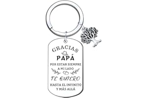 LUODAN Regalo Papa Regalos originales para Papa Llavero Papá,Regalo Papá con Palabras Significativas,Ideal Como Regalo del Día del Padre y Cumpleaños del Padre Navidad Aniversario día de Regalo