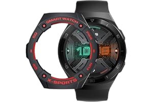 SIKAI CASE Etui ochronne kompatybilne z Huawei Watch GT 2e Smartwatch, TPU odporne na zarysowania, odporne na wstrząsy rama, elastyczna osłona TPU (czarno-czerwony)