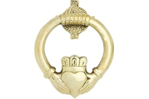 CARROLLS IRISH GIFTS Solid Brass Medium Claddagh Door Knocker