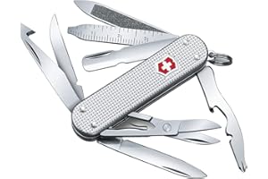 VICTORINOX Couteau Suisse Mini Champ, Petit, Swiss Made, Outil Multifonction avec Coupe-Papier, Décapsuleur, Dénudeur de Fils Électriques