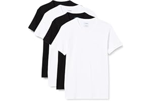 ATHENA COLLECTION Athena - Lot de 4 T-shirts Homme Col V - 100% Coton Bio - Label OEKO-TEX® standard 100 - Maillots de Corps Certification GOTS - Hypoallergénique, Manches Courtes