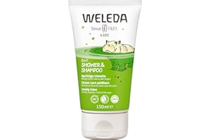 ‎WELEDA WELEDA Bio Kids 2in1 Shower & Shampoo Spritzige Limette, Naturkosmetik Duschgel und Bodylotion zur schonenden Reinigung von Haut und Haar, geeignet für Kinder ab drei Jahren (1 x 150 ml)