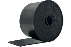 JAHOMFAI GummiStreifen Neopren Gummimatte Vollgummi Gummiprofil Gummimatten für Dichtung, Bodenbeläge Schutz, Vibrationsschutz, Abdeckung, DIY-Dichtungen