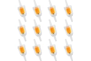 AHEJIOO 12 Stück Kraftstofffilter, Dieselfilter, Benzinfilter 6mm/8mm, Benzinfilter Moped, Benzinfilter Motorrad, Mehrweg Mit Transparenter Bauweise, Für Auto Motorrad Roller Mofa Diesel Moped Rasenmäher