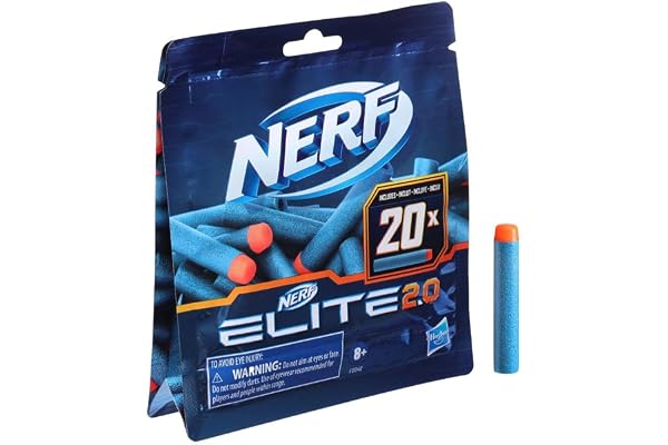 Hasbro Elite 2.0 F0040EU5 Skumammunition, Flerfärgad, 20 stycken