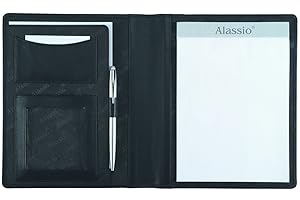 Alassio - 43004 - Notebook A5 Bormio - Imitation Leather Writing Pad, Black