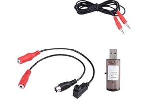 Culnflun Câble de Simulateur RC 22 en 1, Flight Simulator USB, Simulateur de Vol USB d'avion RC avec Câbles Ensemble de Dispositifs de Formation, pour Realflight G7 G6 G5 Phoenix 4 E2HG