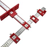 Rox Wood Alum.+ ABS Drilling Centering Ruler