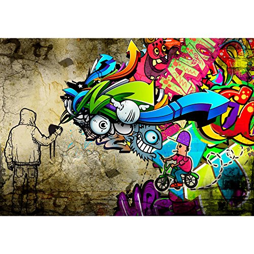 Fototapete Graffiti 396 x 280 cm – Vliestapete – Wandtapete – Vlies Phototapete – Wand – Wandbilder XXL – !!! 100% MADE IN GERMANY !!! Runa Tapete 9066012a - 6