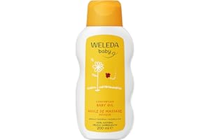 Weleda Baby Oil with Calendula, Cradle Cap, Dry Scalp, Fragrance Free, Dermatologically Tested, Gentle Protection, 100% Certified Natural, 200 ml
