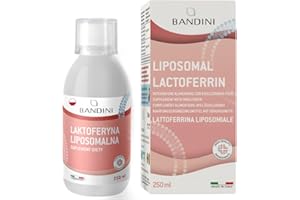 ‎BANDINI Bandini® Liposomal LACTOFERRINA 200 Immuno Bioactive - Suplement diety 250 mL - Naturalna i czysta laktoferyna - Wysoka dawka i wysoka wchłanialność Płynna formuła
