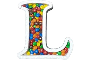 DecoPorex – Letra L para Candy Bar de 19Cm de Altura y 2Cm de Profundidad en poliestireno