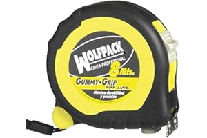 WOLFPACK LINEA PROFESIONAL - Flexometro Magnetico Grip Topline Con Freno 8 metros / 25 mm.