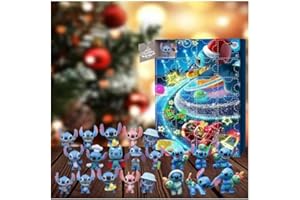DDFF Calendario dell'Avvento 2025 Bambole Cartone Animato per Bambini – 24 Sorpresi con Bambole Collezionabili, Regalo di Natale Perfetto, Kit Personalizzabile a Tema, per Bambini e Bambine 5-12 Anni