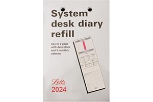 LETTS OF LONDON Letts System Desk diary refill 2024
