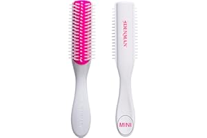 Denman Mini Curl Definer & Styler 5-rzędowa szczotka do rozczesywania, oddzielania i definiowania loków, kręconych włosów, elegancka szczotka do suszenia włosów - (Kyoto) D14