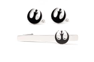 Goodygold Star Wars Galactic Empire Alliance Starbird Party Logo Tie Clip Cufflinks Set Star Wars Costume Prop/Cosplay Tie pin Cufflinks Set