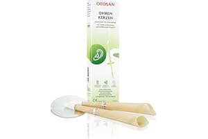 OTOSAN natürliche Ohrkerzen 2 Stk zur Pflege und Hygiene bei Ohrenbeschwerden | Ohrenkerzen mit Propolis und 4 Safety Features | Medizinprodukt