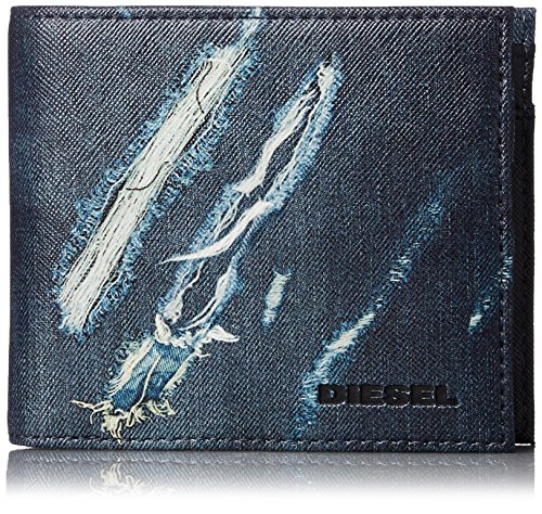 Preisvergleich Produktbild DIESEL Herren Geldbörse, Money Money HIRESH S, (11,5x9,5x2cm) - Jeans
