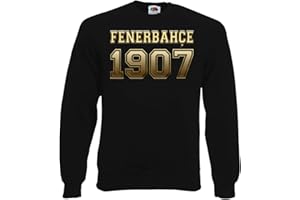 TRVPPY Herren Sweater Pullover Fenerbahce Istanbul Schwarz