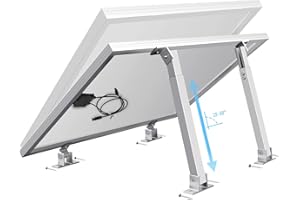 SZ-KARIDGE Verstellbare Solarmodul Halterung, Einstellbarem Winkel Solarpanel Halterung, Verstellbare Solarmodul-Halterungen, bis zu 200W Solarpanel, für Wohnmobil Boote netzunabhängige Dachsysteme (Aluminium)