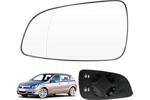 SOEKODU Verre de rétroviseur de rechange pour Opel Astra H 2004-2009, extérieur asphérique, réglable, lentille d'inversion
