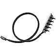 GeekerChip PWM Fan Hub, Hub for 4-pin PWM Fans, 5 Voies Noir tressé câble d'alimentation de Ventilate, CPU/Housing Adapter fo