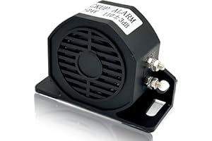 Xiciki Avertisseur de Recul Universel, 12-24V, 110db Klaxon Voiture de Alarme Recul D'avertissement pour Voitures Camions Fourgonnettes Véhicules Lourds(Carrée Alarme De Recul)