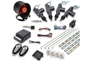 MACHSWON Universal Car Remote Central Locking Kit 4 Doors Keyless Entry System 12V with 2 Remote Control