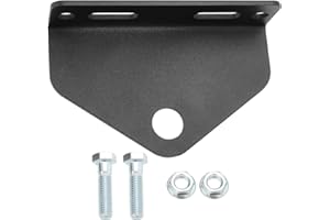 EMSea Towing Hitch Accessories 5 Inch Heavy Duty Steel Zero Turn Mower Trailer Hitch with Mounting Bolts Suitable for 5-7.6cm and 12.7cm Bolt Centers Lawn Tractor ATVs UTVs Tractors