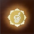 Lamp master Tamil Om LED Wall Light - Gold & Frosted Acrylic | Warm White | Ideal for Temple, Living Room, Bedroom, Pooja Room, Mandir, Shops, Hotel