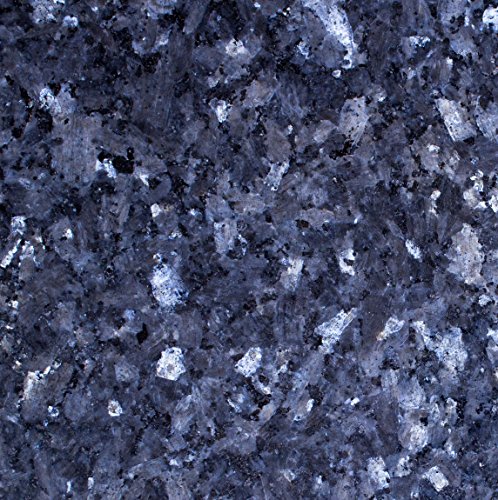 Große Arbeitsplatte Küchenplatte, Servierplatte oder Tischplatte aus poliertem Granit, dunkelblau-grau mit Design, Unikat Handarbeit 60 x 48 x 1,8 cm, 12KG - 2