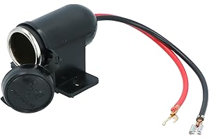 Carpoint 523484 CPT0523484 Gniazdko Wodoszczelne, 12 V, Czarny, 1 Sztuka