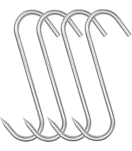 10PZ GANCIO INOX PER MACELLAI MM. 80X3 - Foto 2