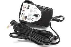 CABLERITE 5v power supply adapter for Intempo EE1161RETBTBLK Valise Audio Turntable - psu plug cable