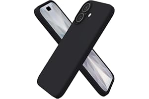 ORNARTO Coque pour iPhone 17 (6,3") - en Silicone Liquide, Protection Antichoc Complète, Intérieur Doux en Microfibre - Noir