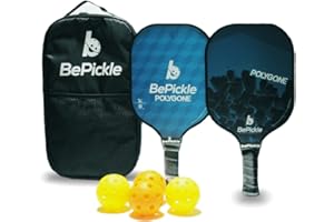 BePickle Set de 2 Palas de Pickleball de Fibra de Vidrio.