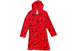 TDP Textiles Mens Official Liverpool Football Dressing Gown Hooded Fleece Bath Robe Sizes S-XL (X-Large) (Z01)