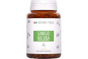 NATURAFORCE NATURA FORCE NATURA-FORCE NATURA FORCE - Ginkgo Biloba Biologique - Issu d’une Agriculture Naturelle et Durable - Réduit les Effets du Vieillissement et les Jambes Lourdes - 120 Gélules - 289mg