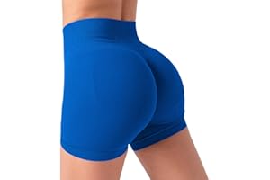 OUDOTA Pantaloncini Sportivi Donna, Pantaloncini Palestra Donna, Pantaloncini Donna Sportivi, Leggings Push Up Donna Corti, Pantaloncini Corti a Vita Alta Elastici per Fitness Yoga Ciclismo