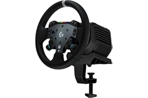 Logitech G RS50 System, configuration de volant de simulation de course en 3 pièces - base de volant RS50 avec Direct Drive 8 Nm, RS Wheel Hub avec 13 boutons et RS Round Wheel 28 cm - Xbox/PC - Noir