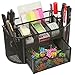 Produktbild Aussel Schreibtisch-Organisator Bürobedarf Halter Meshabstand Saving Desktop-Briefpapier-Sammlung Caddy 9 Slots (Black)