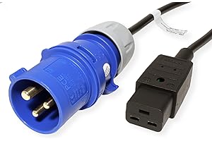 Bachmann 19071204 Câble fiche C309 Femelle C19 3 m 16 A