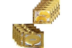 OVALA 5 Pairs Each Lip Masks & Eye Mask, Power Crystal Gel 24K Lip Eye Mask, Effectively Nourishes the Lip & Eye Skin, Anti-Aging Eye Patches for Moisturizing, Reducing Fine Lines Dark Circle