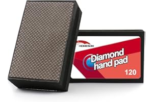 HOMESOM Electroplated Diamond Hand Polishing Pads 120 Grit Glass Grinding Pad Stone Marble Ceramic Hand DIY Tool