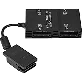 cigemay Multitap 4 oyuncu, &ccedil;oklu kontrol cihazı adapt&ouml;r&uuml;, 4 hafıza kartı yuvası, oyun padi i&ccedil;in yerleştirme istasyonu Sony PS
